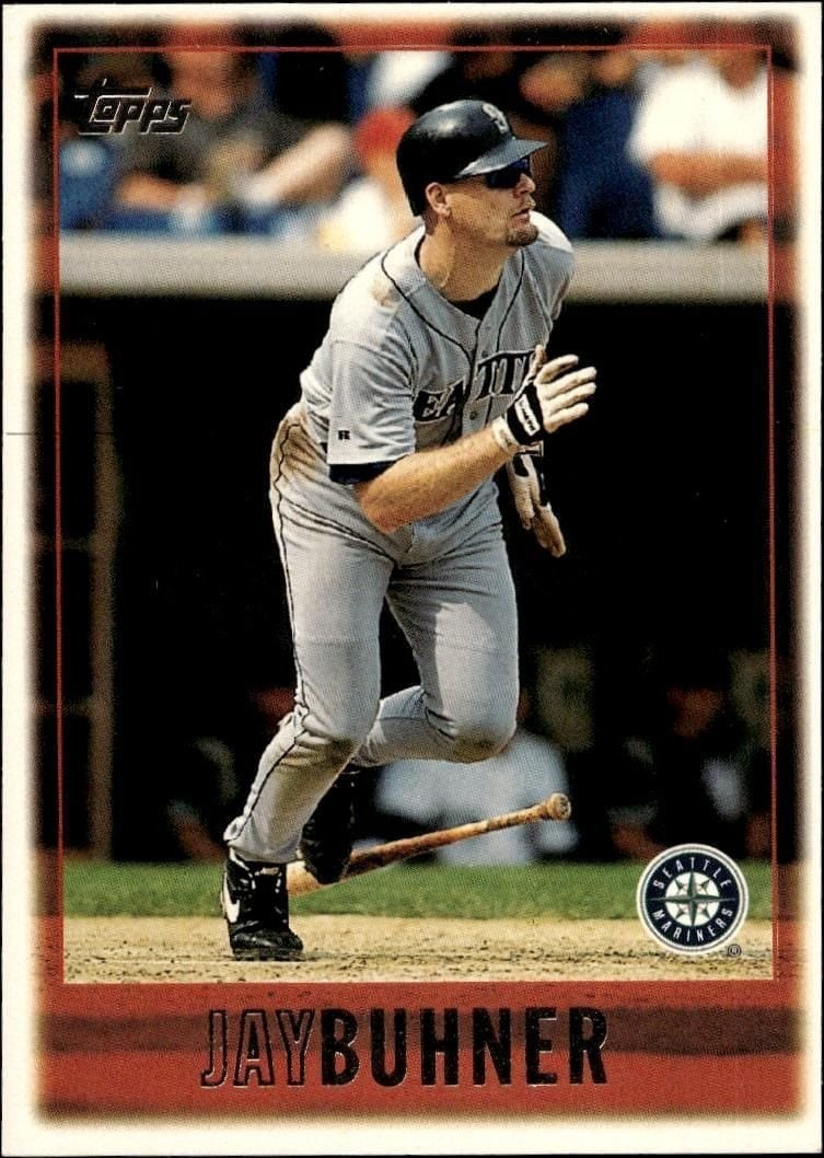 Jay Buhner 1997 Topps #40 Baseball Trading Card - Front 1997 Topps Jay Buhner #40 baseball trading card front
