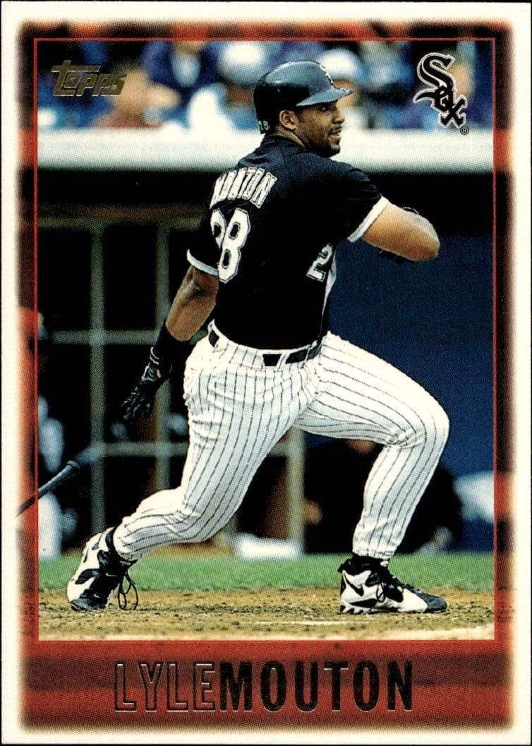 Lyle Mouton 1997 Topps Series 2 #407 Baseball Trading Card - Front 1997 Topps Series 2 Lyle Mouton #407 baseball trading card front