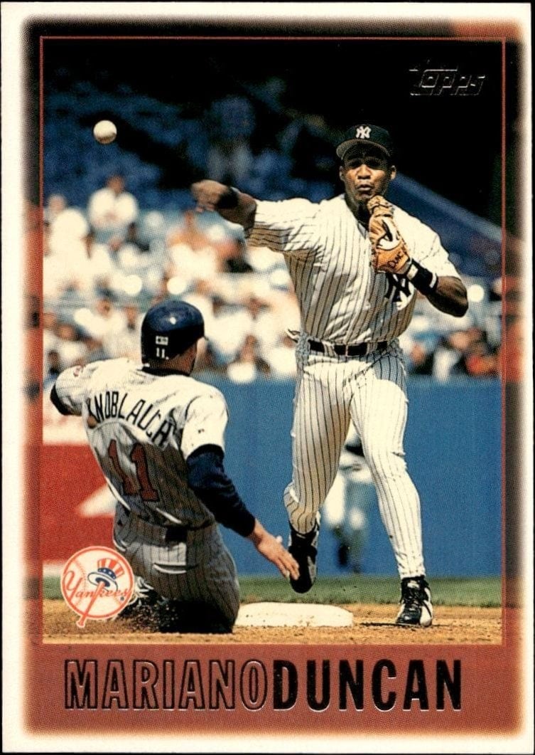 Mariano Duncan 1997 Topps #45 Baseball Trading Card - Front 1997 Topps Mariano Duncan #45 baseball trading card front
