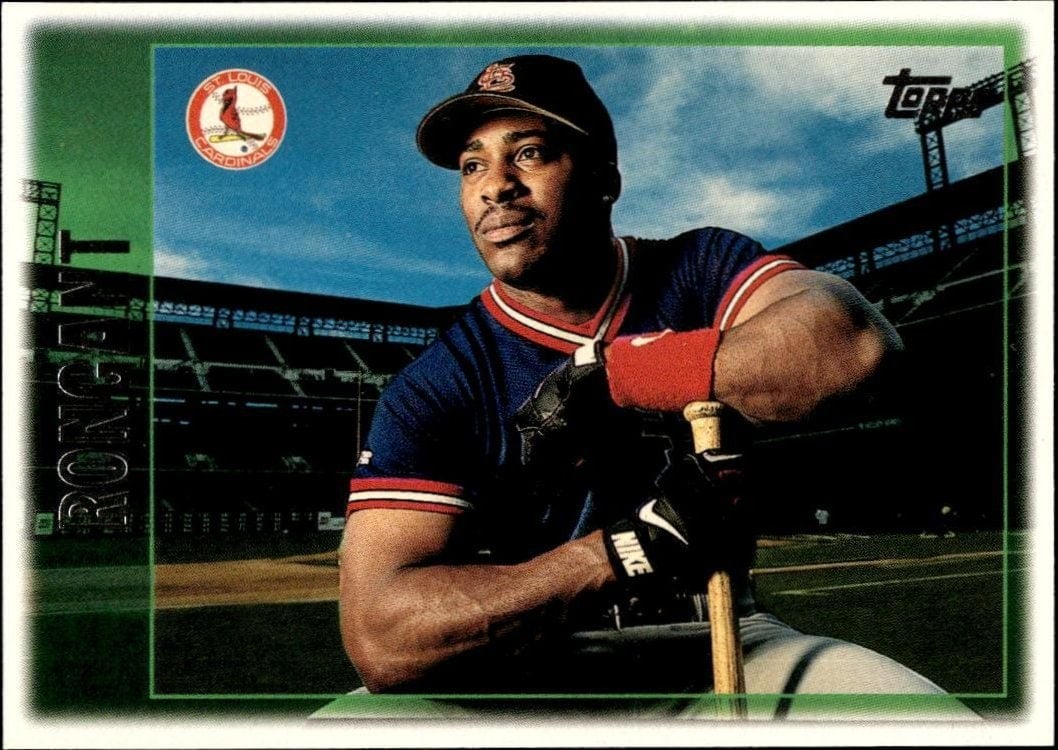 Ron Gant 1997 Topps #127 Baseball Trading Card - Front 1997 Topps Ron Gant #127 baseball trading card front