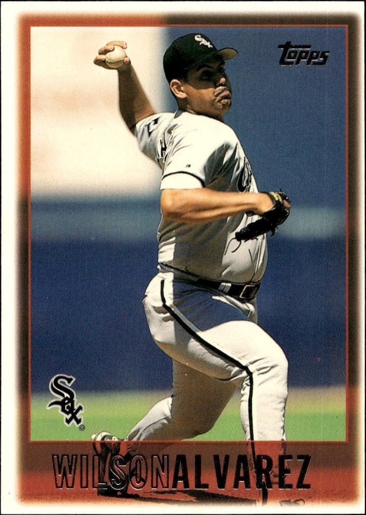 Wilson Alvarez 1997 Topps #176 Baseball Trading Card - Front 1997 Topps Wilson Alvarez #176 baseball trading card front