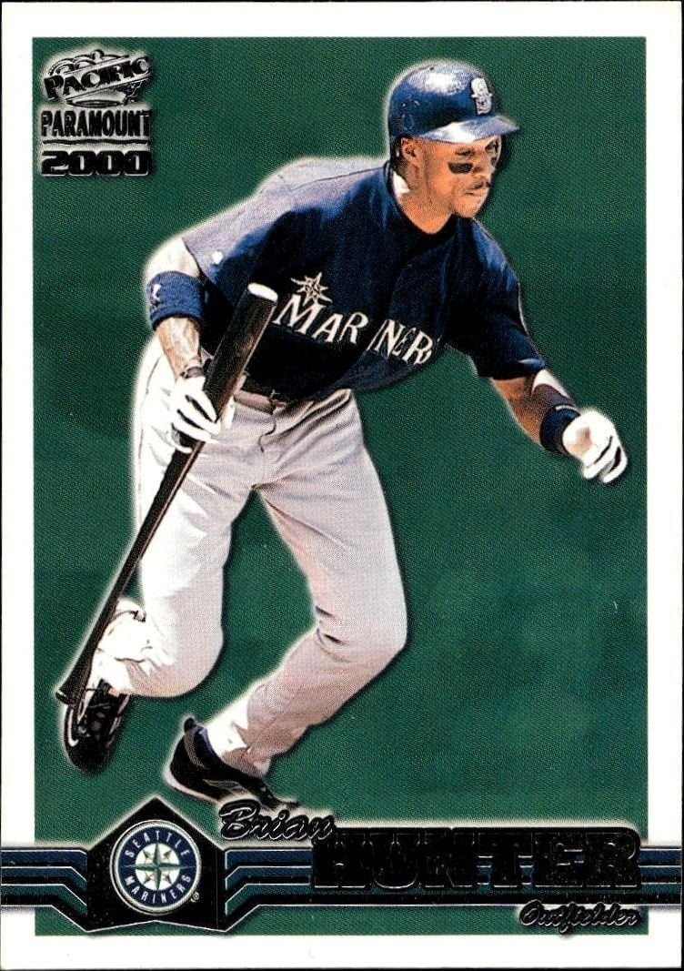 Brian Hunter 2000 Pacific Paramount #222 Baseball Trading Card - Front 2000 Pacific Paramount Brian Hunter #222 baseball trading card front