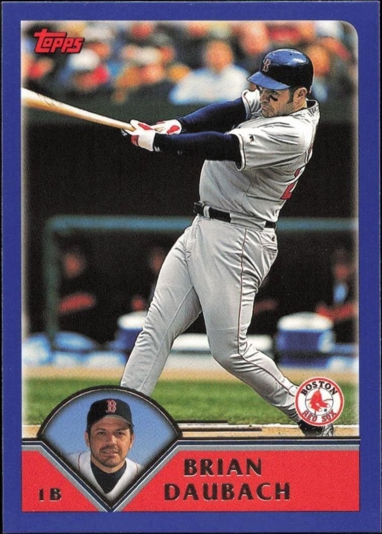 Brian Daubach 2003 Topps #132 Baseball Trading Card - Front 2003 Topps Brian Daubach #132 baseball trading card front