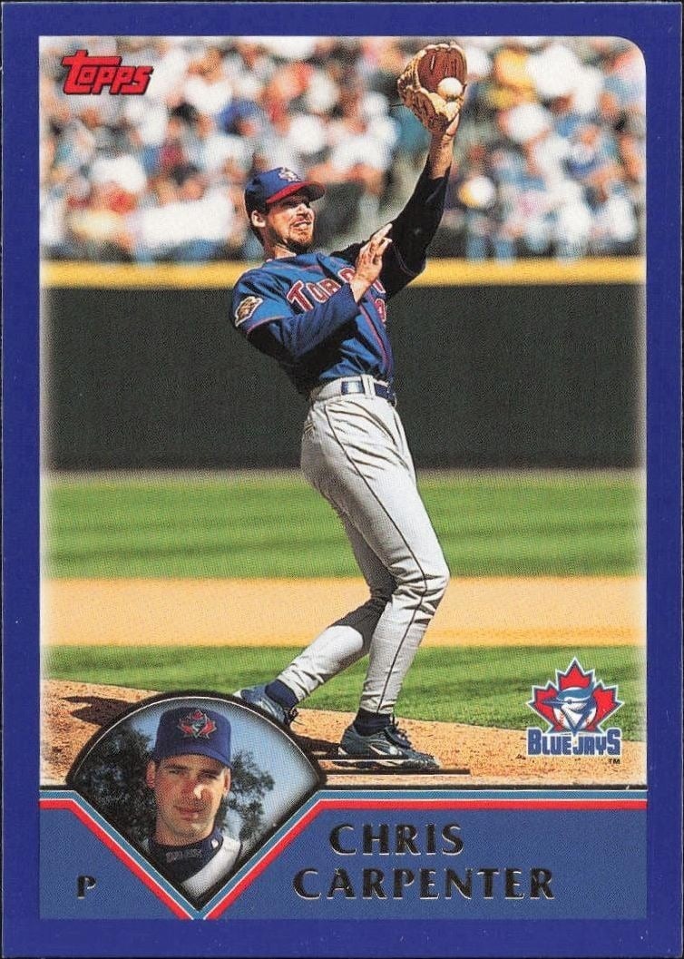2003 Topps Series 1 Chris Carpenter #128 trading card