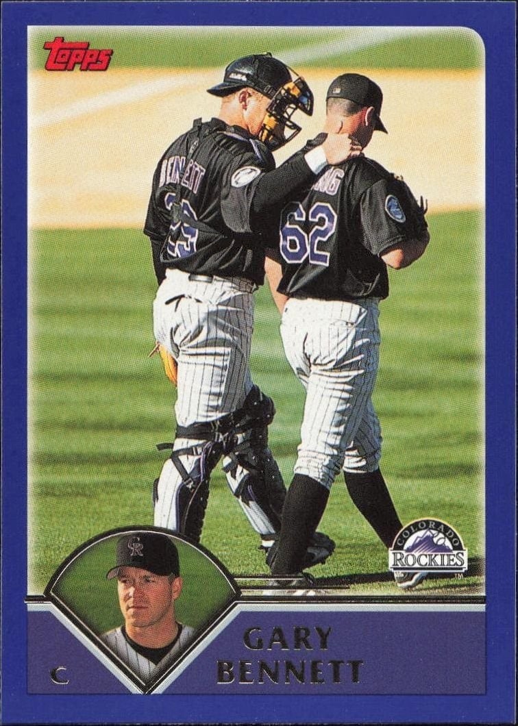 Gary Bennett 2003 Topps #198 Baseball Trading Card - Front 2003 Topps Gary Bennett #198 baseball trading card front