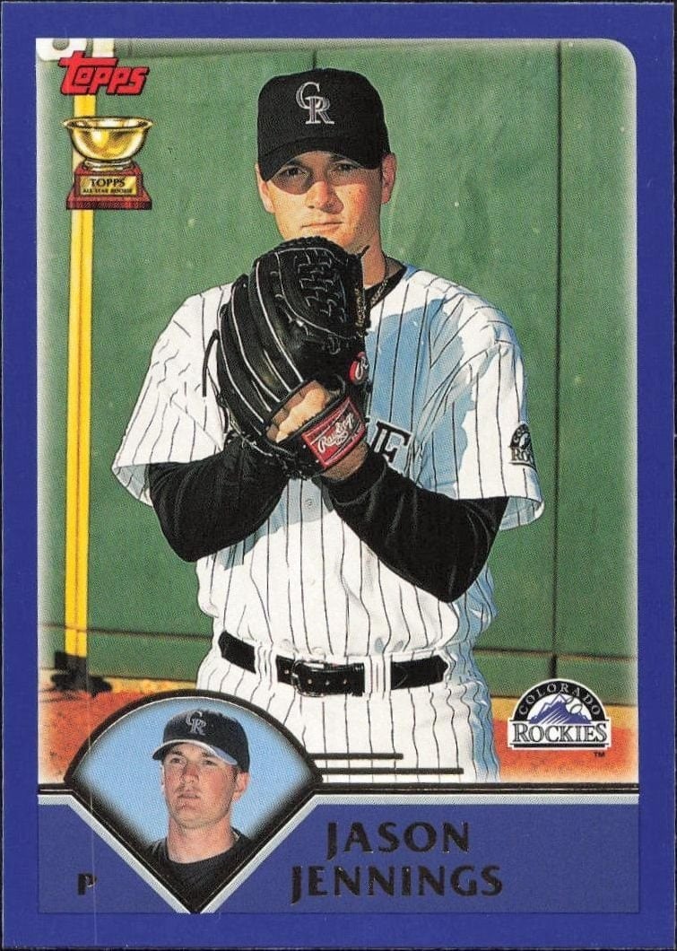 Jason Jennings 2003 Topps #138 Baseball Trading Card - Front 2003 Topps Jason Jennings #138 baseball trading card front