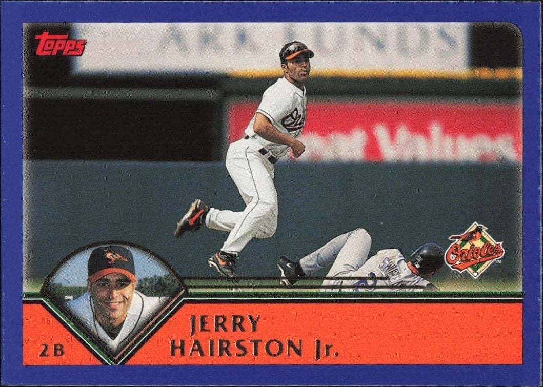 Jerry Hairston Jr. 2003 Topps #169 Baseball Trading Card - Front 2003 Topps Jerry Hairston Jr. #169 baseball trading card front