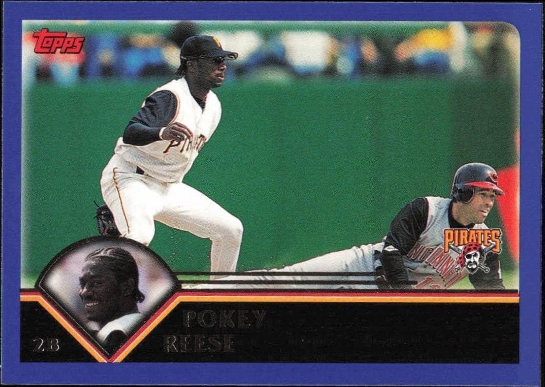 Pokey Reese 2003 Topps #182 Baseball Trading Card - Front 2003 Topps Pokey Reese #182 baseball trading card front