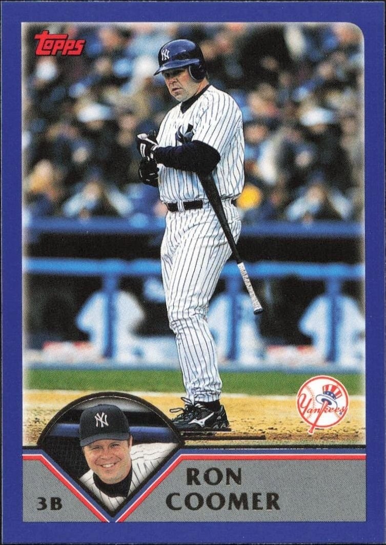 Ron Coomer 2003 Topps #204 Baseball Trading Card - Front 2003 Topps Ron Coomer #204 baseball trading card front
