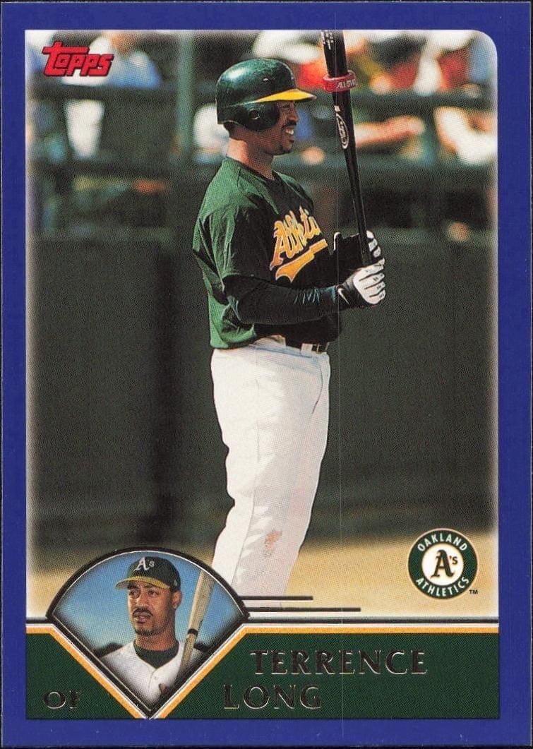 Terrence Long 2003 Topps #175 Baseball Trading Card - Front 2003 Topps Terrence Long #175 baseball trading card front