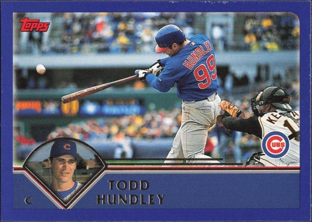 Todd Hundley 2003 Topps #216 Baseball Trading Card - Front 2003 Topps Todd Hundley #216 baseball trading card front