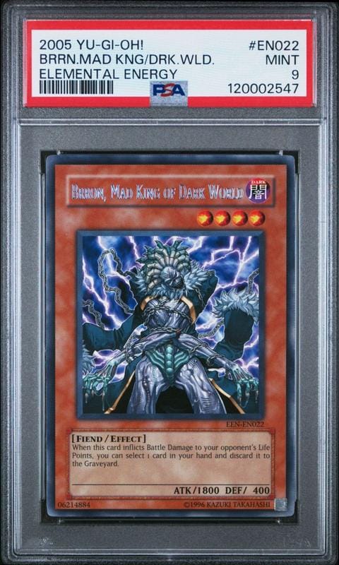 2005 Yu-Gi-Oh! Elemental Energy Brron, Mad King of Dark World #EEN-EN022