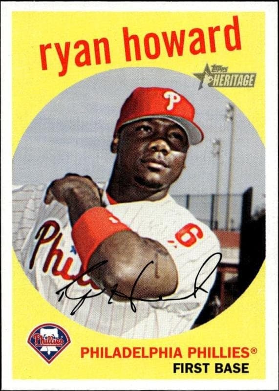 2008 Topps Heritage Ryan Howard #380 trading card