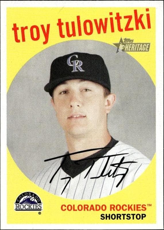 2008 topps Troy Tulowitzki