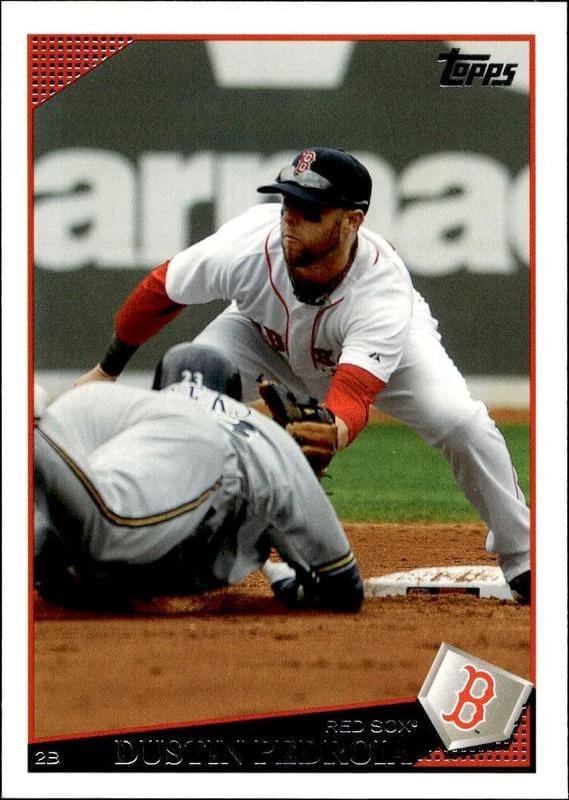2009 Topps Series 1 Dustin Pedroia #350 trading card