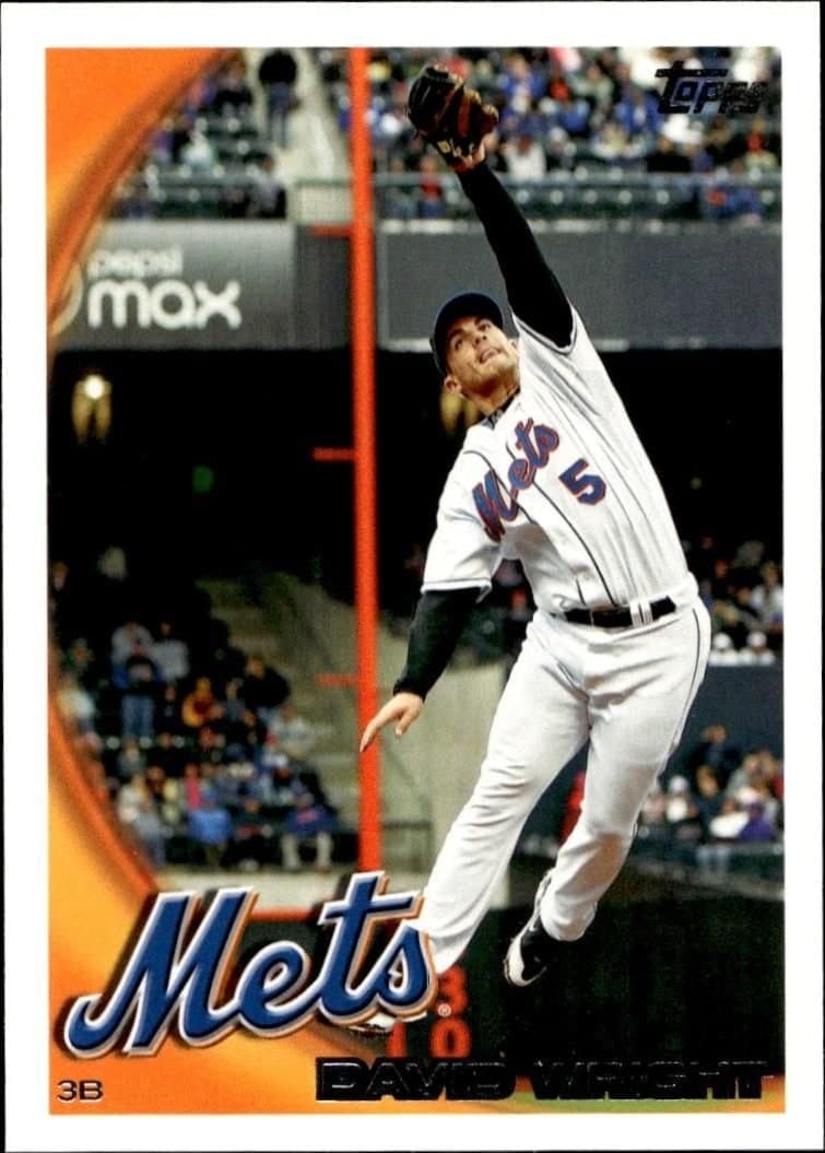 David Wright 2010 Topps #60 Baseball Trading Card - Front 2010 Topps David Wright #60 baseball trading card front