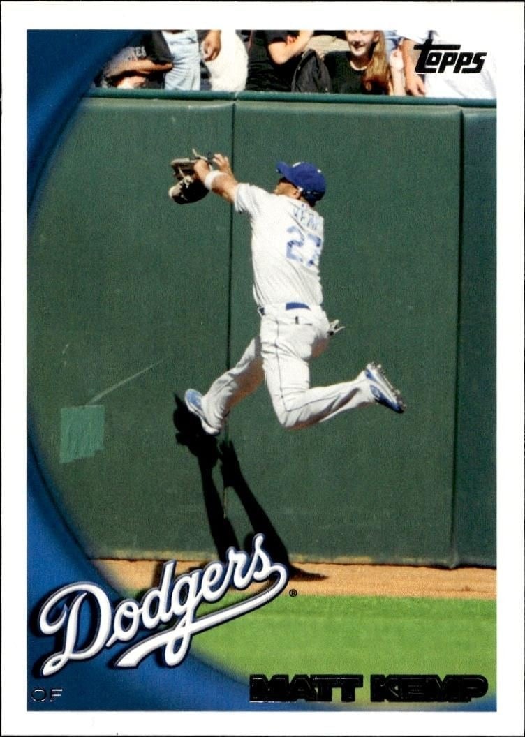 Matt Kemp 2010 Topps #214 Baseball Trading Card - Front 2010 Topps Matt Kemp #214 baseball trading card front