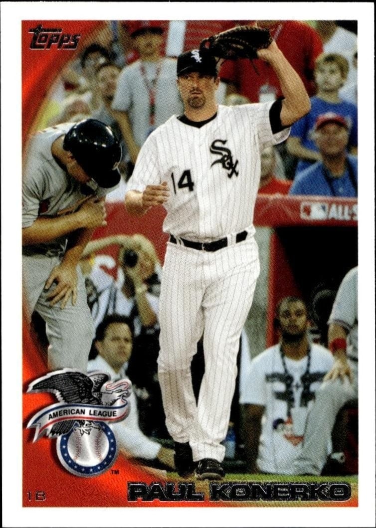Paul Konerko 2010 Topps Update #US-104 Baseball Trading Card - Front 2010 Topps Update Paul Konerko #US-104 baseball trading card front
