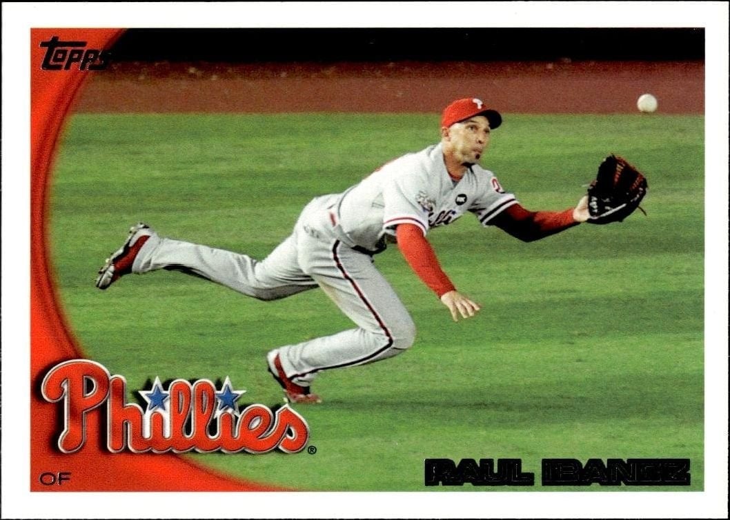 Raul Ibanez 2010 Topps Series 2 #486 Baseball Trading Card - Front 2010 Topps Series 2 Raul Ibanez #486 baseball trading card front