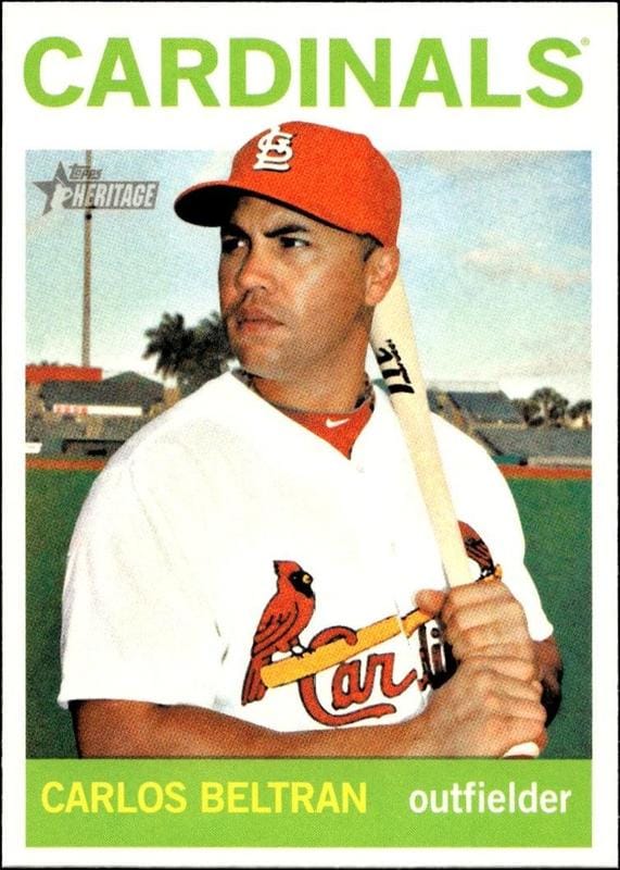 2013 Topps Heritage Carlos Beltran #40 trading card