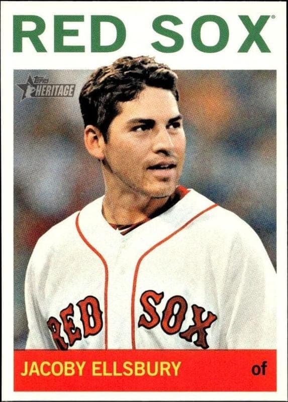 2013 Topps Heritage Jacoby Ellsbury #210 trading card