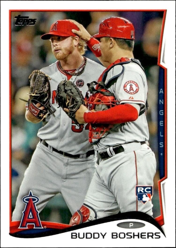 Buddy Boshers 2014 Topps #34 Baseball Trading Card - Front 2014 Topps Buddy Boshers #34 baseball trading card front