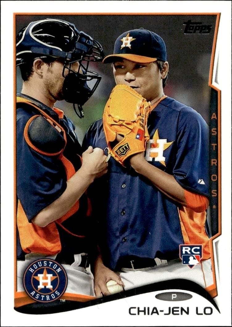 Chia-Jen Lo 2014 Topps #55 Baseball Trading Card - Front 2014 Topps Chia-Jen Lo #55 baseball trading card front