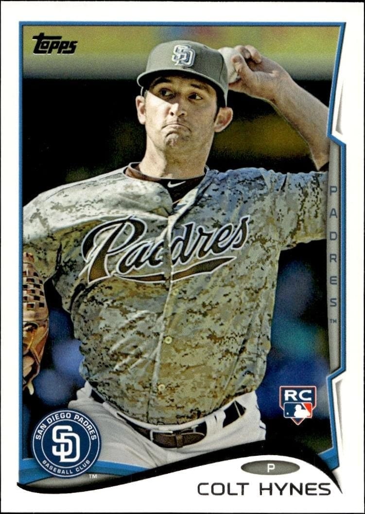 Colt Hynes 2014 Topps Series 2 #563 Baseball Trading Card - Front 2014 Topps Series 2 Colt Hynes #563 baseball trading card front