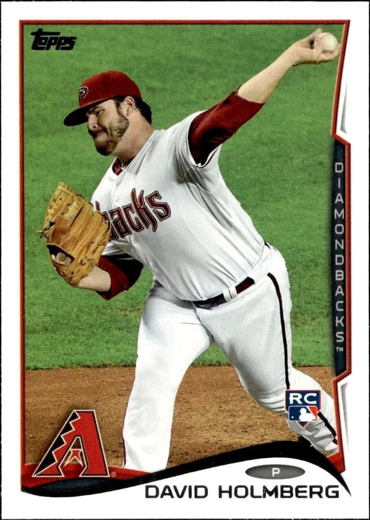 David Holmberg 2014 Topps #242 Baseball Trading Card - Front 2014 Topps David Holmberg #242 baseball trading card front