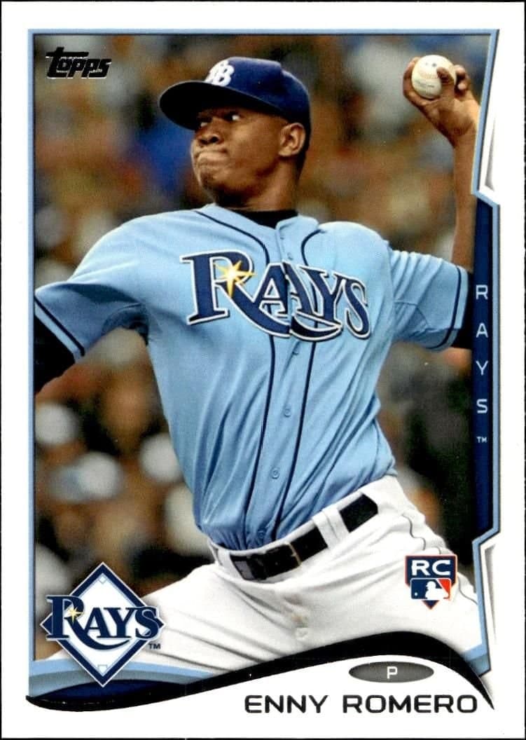 Enny Romero 2014 Topps #49 Baseball Trading Card - Front 2014 Topps Enny Romero #49 baseball trading card front