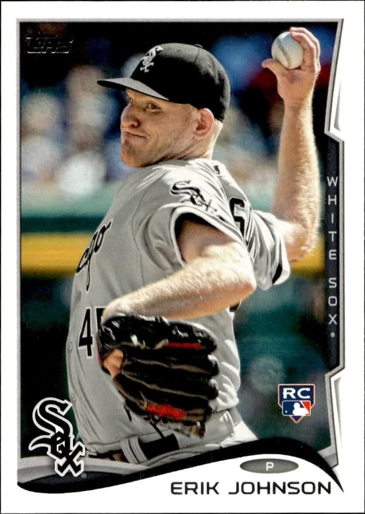 Erik Johnson 2014 Topps #178 Baseball Trading Card - Front 2014 Topps Erik Johnson #178 baseball trading card front