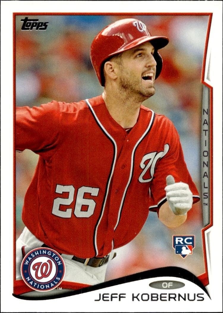 Jeff Kobernus 2014 Topps Series 2 #443 Baseball Trading Card - Front 2014 Topps Series 2 Jeff Kobernus #443 baseball trading card front