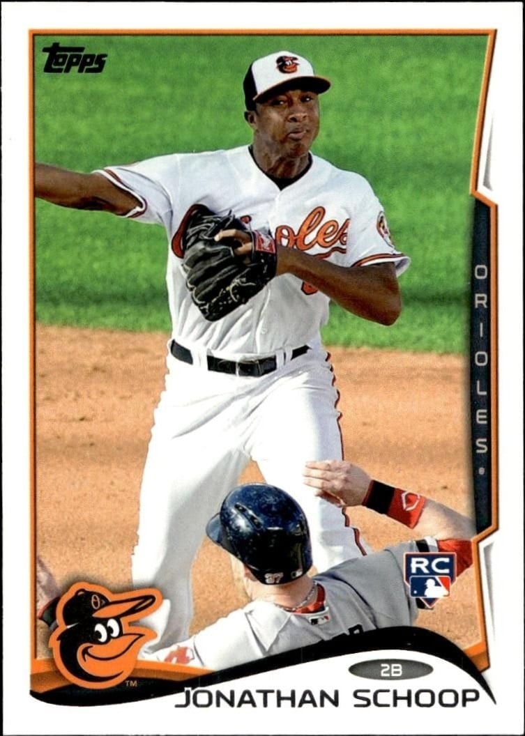 Jonathan Schoop 2014 Topps #83 Baseball Trading Card - Front 2014 Topps Jonathan Schoop #83 baseball trading card front