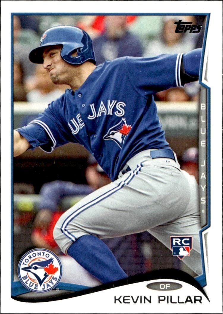 Kevin Pillar 2014 Topps #252 Baseball Trading Card - Front 2014 Topps Kevin Pillar #252 baseball trading card front