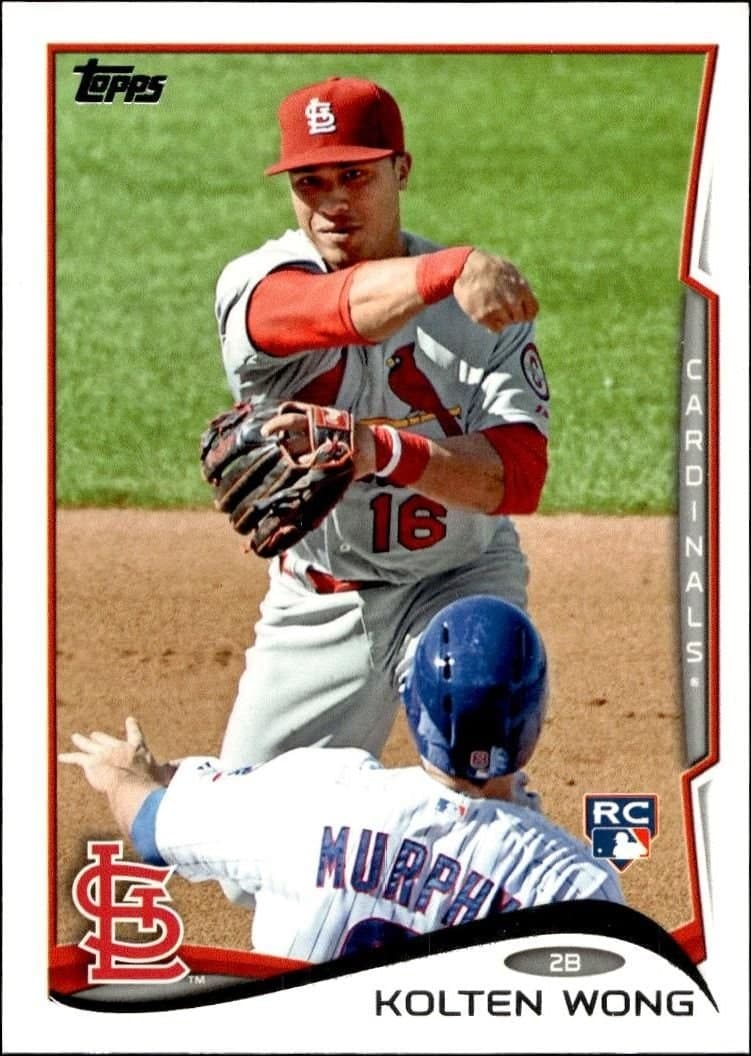 Kolten Wong 2014 Topps #46 Baseball Trading Card - Front 2014 Topps Kolten Wong #46 baseball trading card front