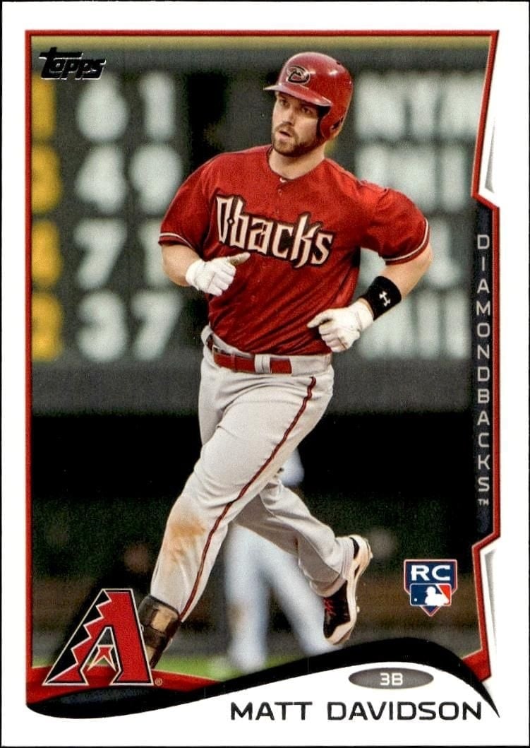 Matt Davidson 2014 Topps #199 Baseball Trading Card - Front 2014 Topps Matt Davidson #199 baseball trading card front