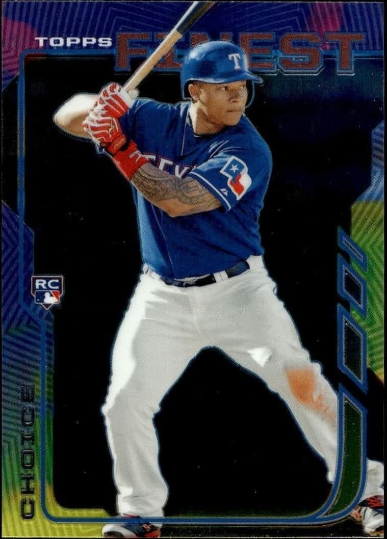 Michael Choice 2014 Topps Finest #6 Baseball Trading Card - Front 2014 Topps Finest Michael Choice #6 baseball trading card front