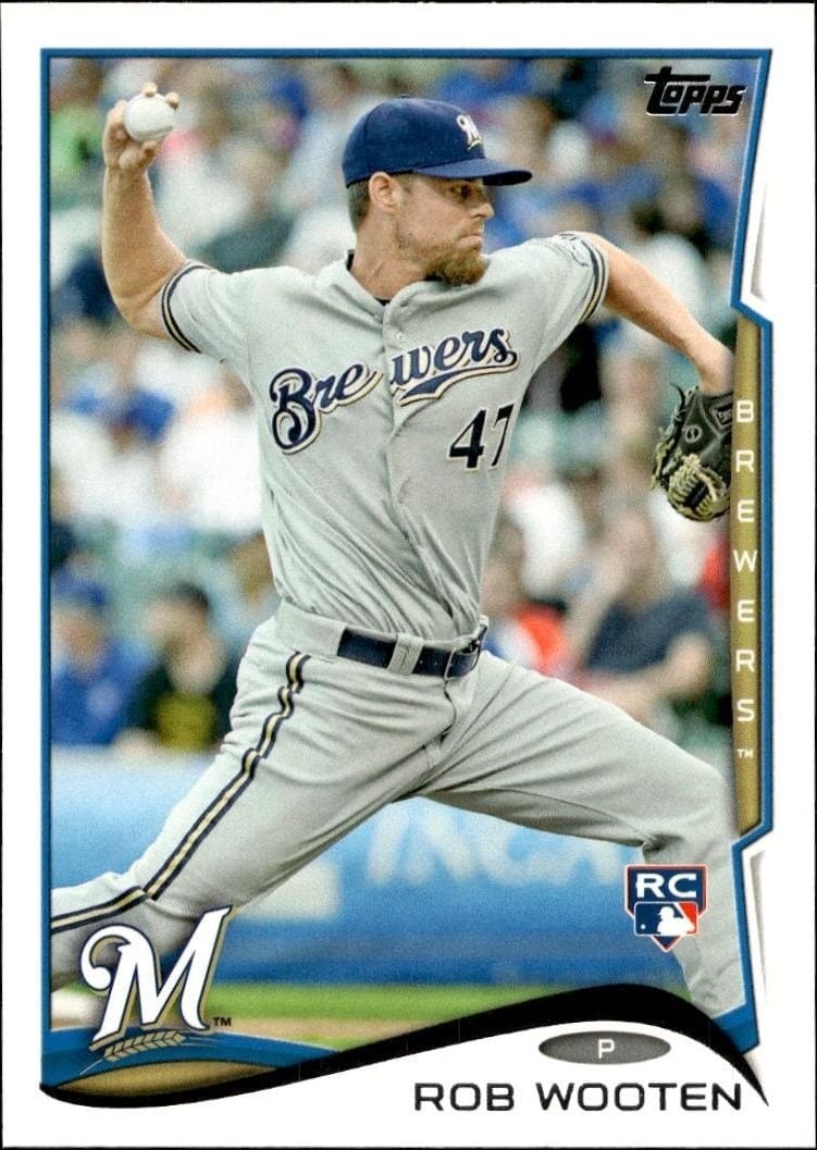 Rob Wooten 2014 Topps Series 2 #494 Baseball Trading Card - Front 2014 Topps Series 2 Rob Wooten #494 baseball trading card front