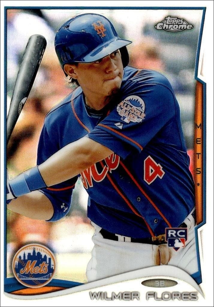 Wilmer Flores 2014 Topps Chrome #67 Baseball Trading Card - Front 2014 Topps Chrome Wilmer Flores #67 baseball trading card front