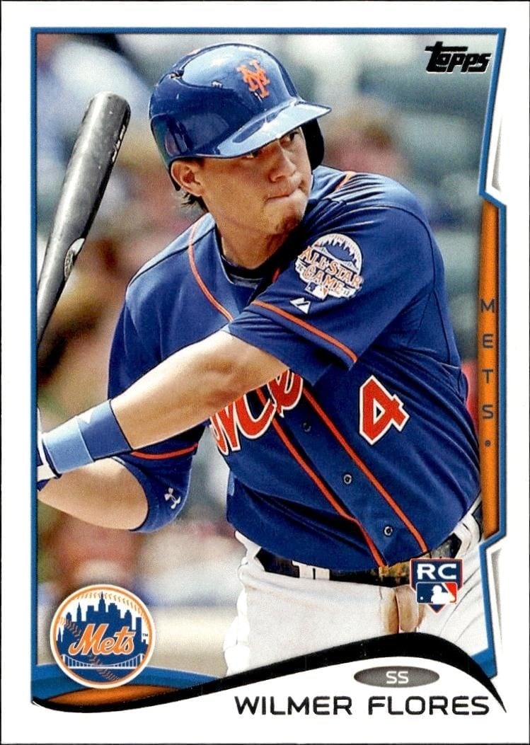 Wilmer Flores 2014 Topps #86 Baseball Trading Card - Front 2014 Topps Wilmer Flores #86 baseball trading card front