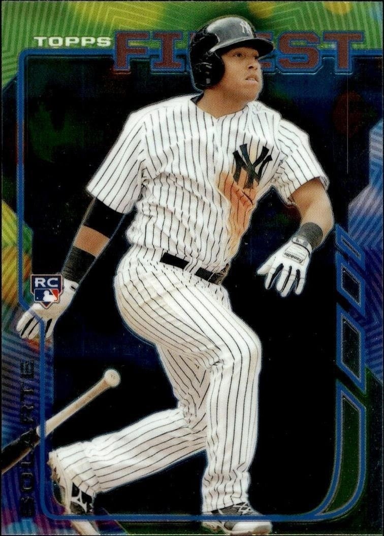 Yangervis Solarte 2014 Topps Finest #63 Baseball Trading Card - Front 2014 Topps Finest Yangervis Solarte #63 baseball trading card front