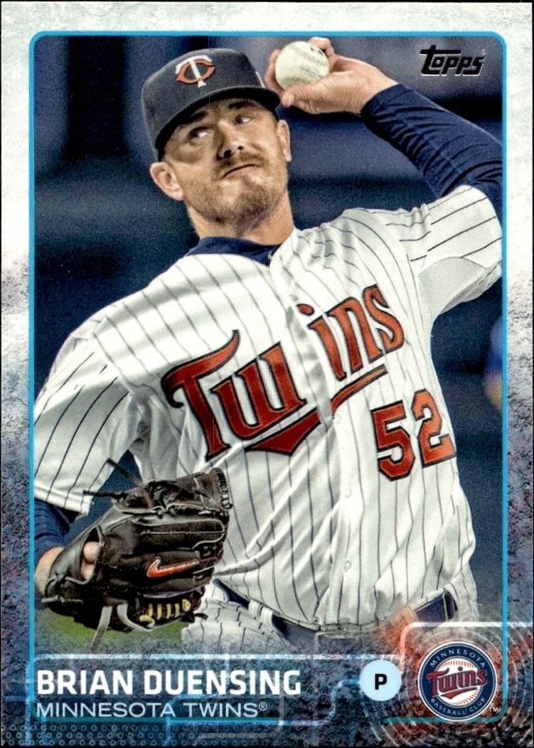 Brian Duensing 2015 Topps Series 2 #330 Baseball Trading Card - Front 2015 Topps Series 2 Brian Duensing #330 baseball trading card front
