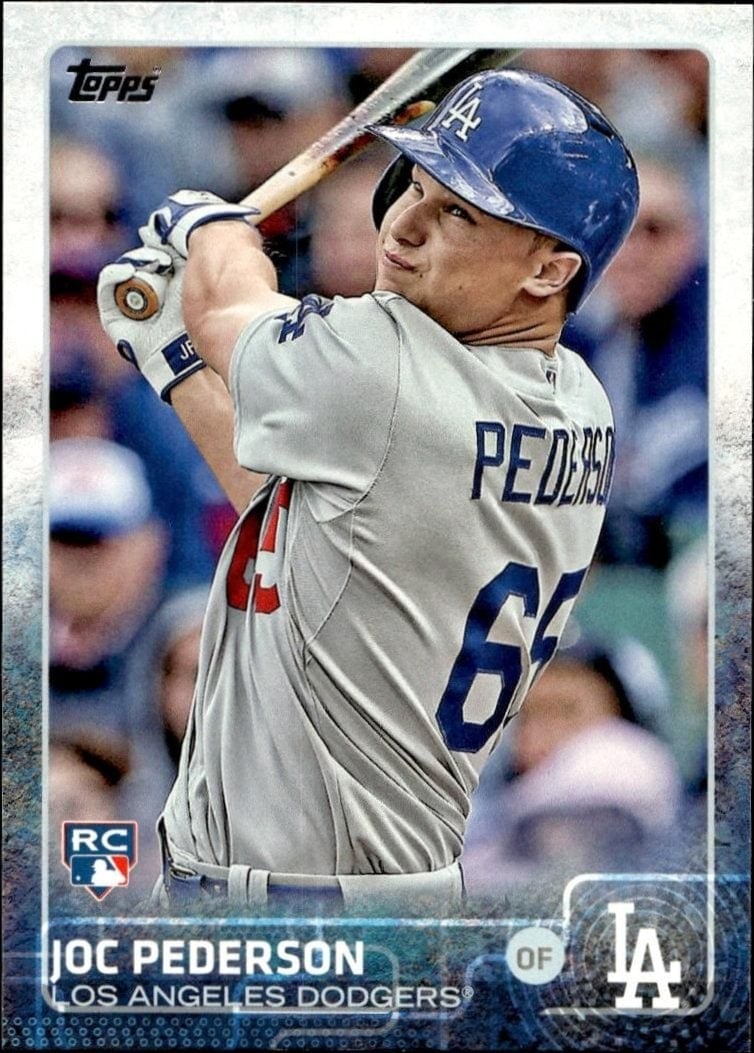 Joc Pederson 2015 Topps #192 Baseball Trading Card - Front 2015 Topps Joc Pederson #192 baseball trading card front