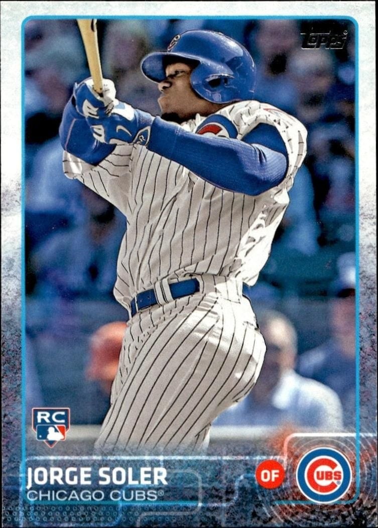 Jorge Soler 2015 Topps #108 Baseball Trading Card - Front 2015 Topps Jorge Soler #108 baseball trading card front
