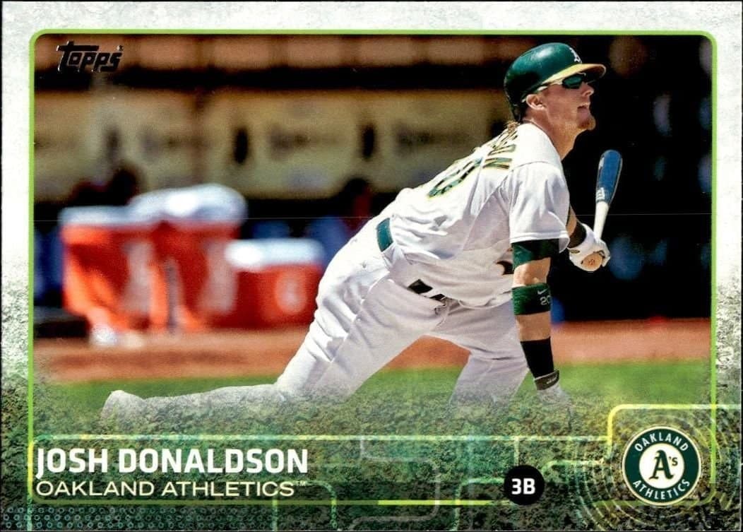 Josh Donaldson 2015 Topps #5 Baseball Trading Card - Front 2015 Topps Josh Donaldson #5 baseball trading card front