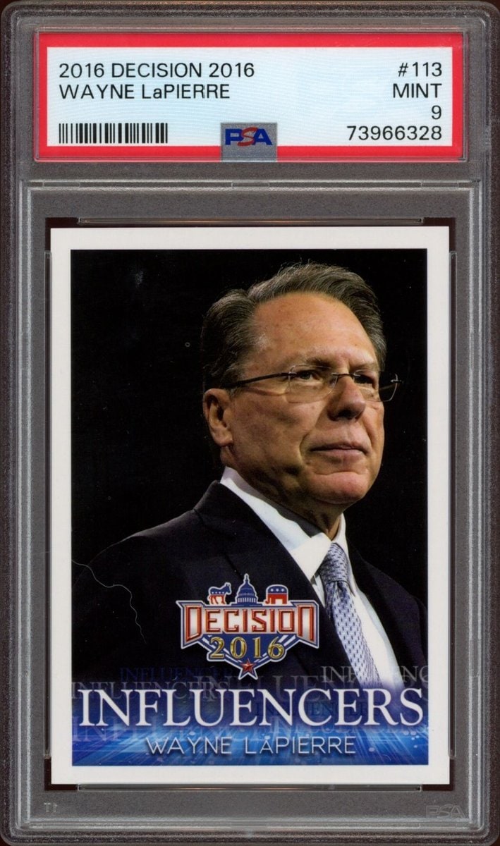 Wayne Lapierre 2016 Leaf Decision #113 Political Trading Card - Front 2016 Leaf Decision Wayne Lapierre #113 political trading card front