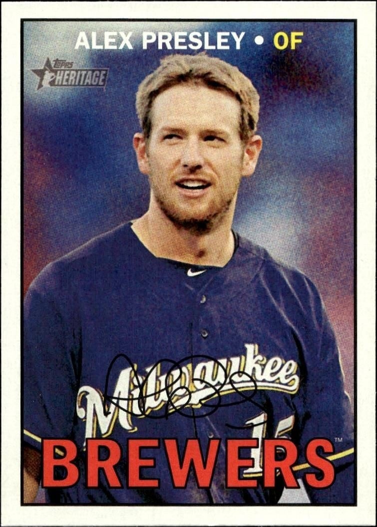 2016 Topps Heritage Alex Presley #525 trading card
