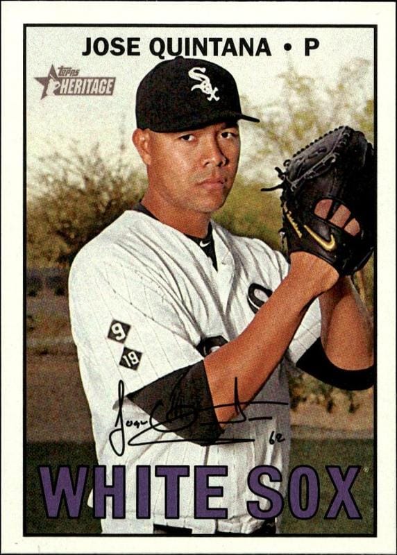 2016 Topps Heritage Jose Quintana #617 trading card