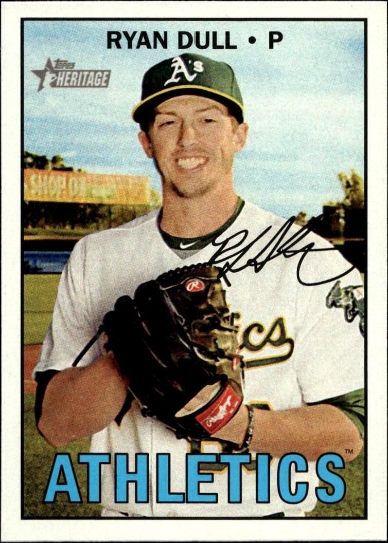 Ryan Dull 2016 Topps Heritage #531 Baseball Trading Card - Front 2016 Topps Heritage Ryan Dull #531 baseball trading card front