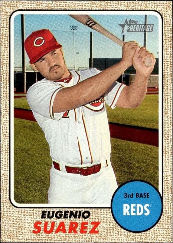 2017 Topps Heritage Eugenio Suarez #130 trading card